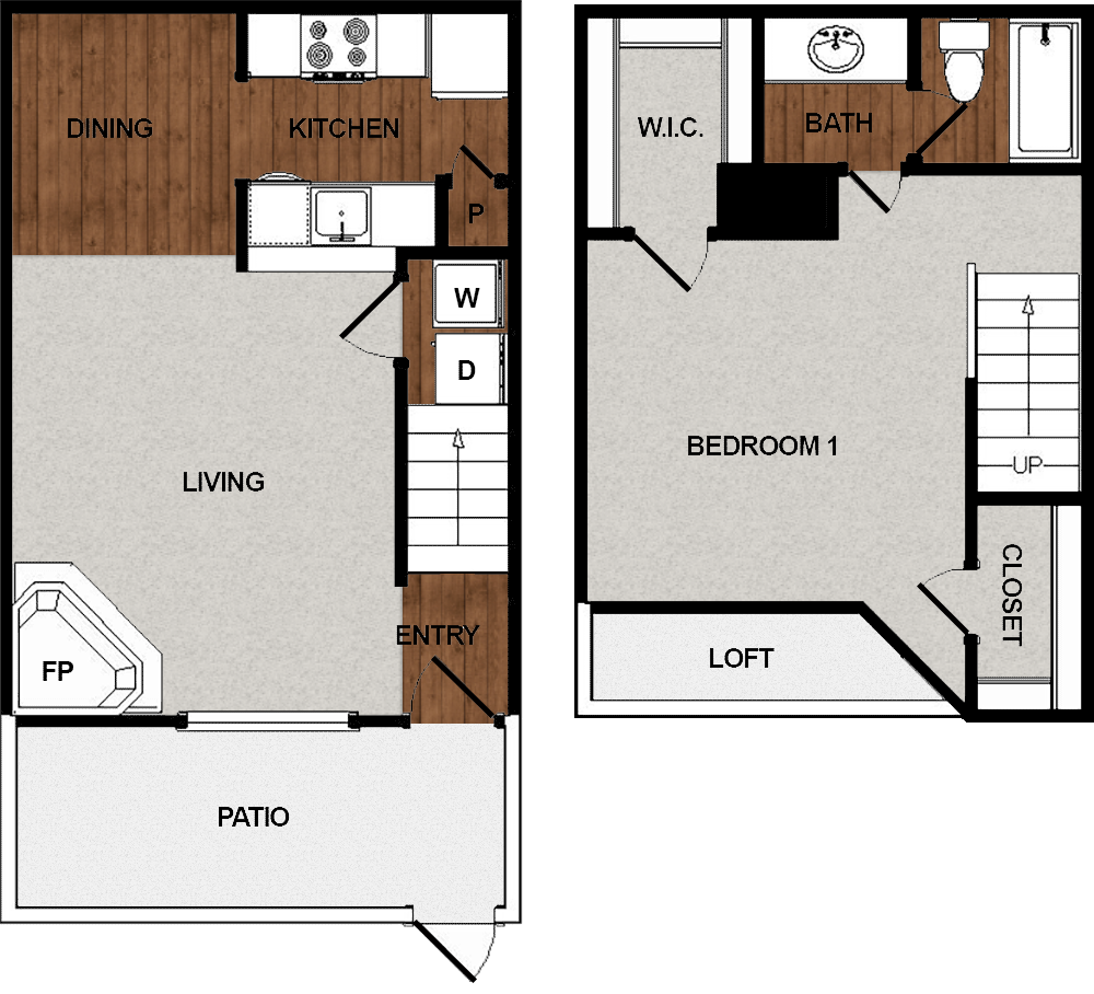 Plan C Silver Springs Apartment Homes